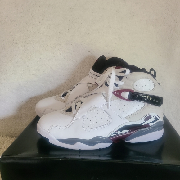 Air jordan retro 8 white, black , purple, gray authentic - Picture 3 of 6